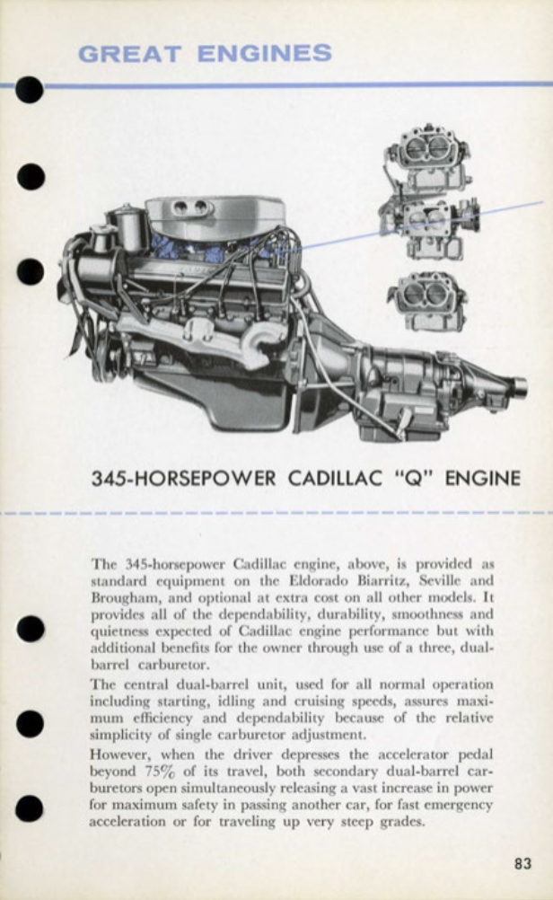 1959 Cadillac Salesmans Data Book Page 124